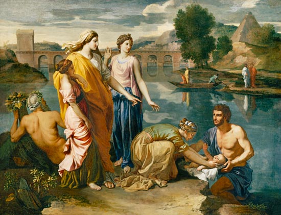 Nicolas Poussin - Die Auffindung des Moses-Knaben