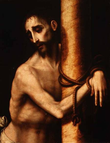 Christ bound to the Column von Luis de Morales