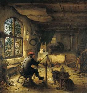 Der Maler in seiner Werkstatt 1663