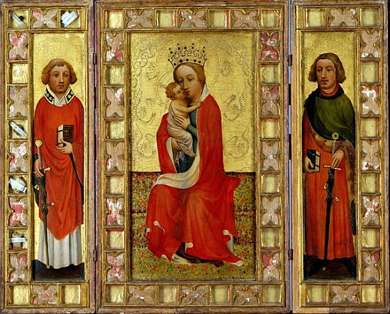 Madonna and Child with Saints Cyricus and Pancratius, c.1380 von Aachen Master