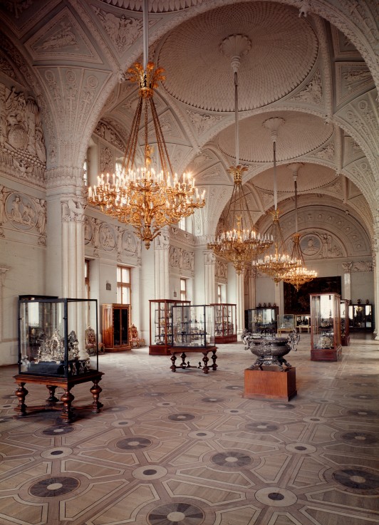 Der Alexander Saal im Winterpalast in Sankt Petersburg von Brüllow