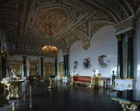 Der Malachitsaal im Winterpalast von Sankt Petersburg