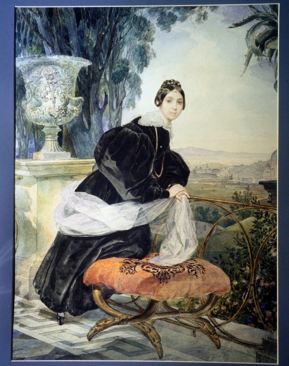 Porträt der Großfürstin Elisabeth Saltykowa (1802-1863) von Brüllow