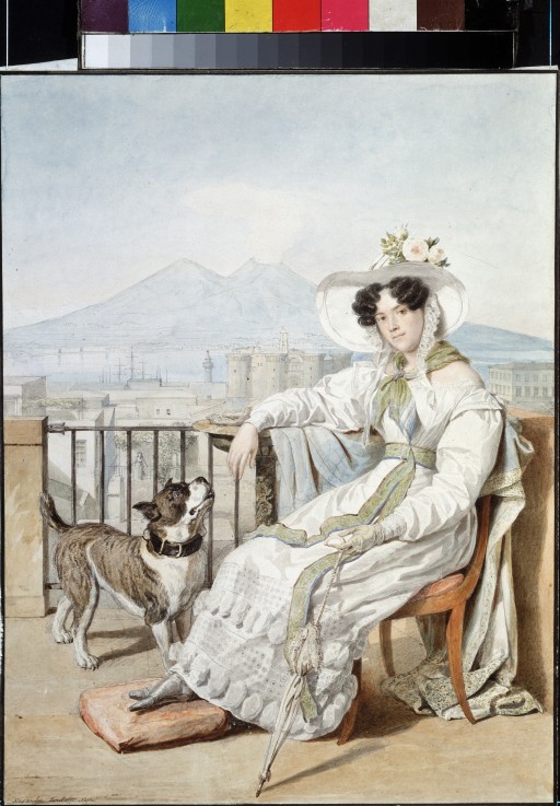 Porträt der Grossfürstin Natalia Golizyna (1794-1890) von Brüllow