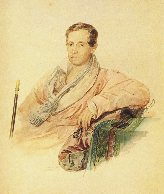 Porträt des Diplomaten Sergej I. Turgenew (1792-1827) von Brüllow