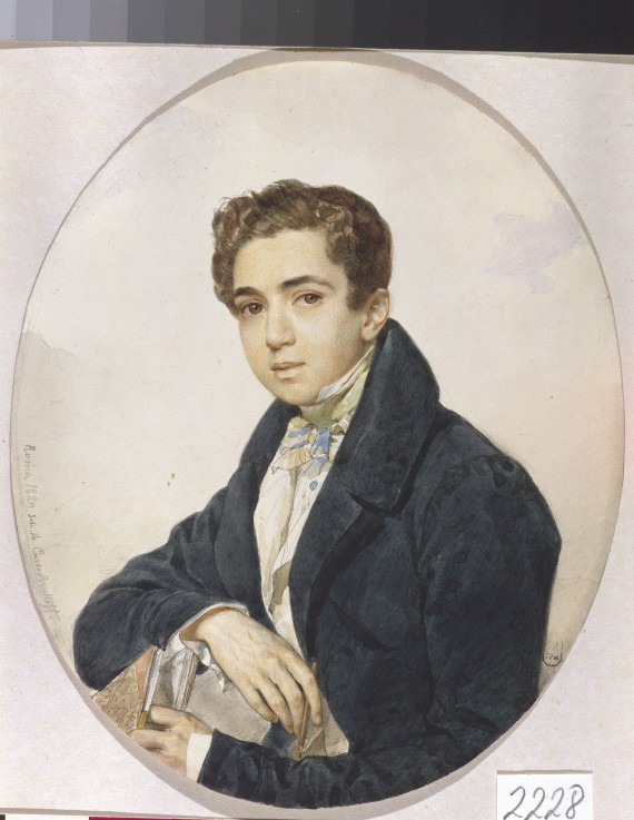 Porträt von Fürst Grigori Gagarin (1810-1893) von Brüllow