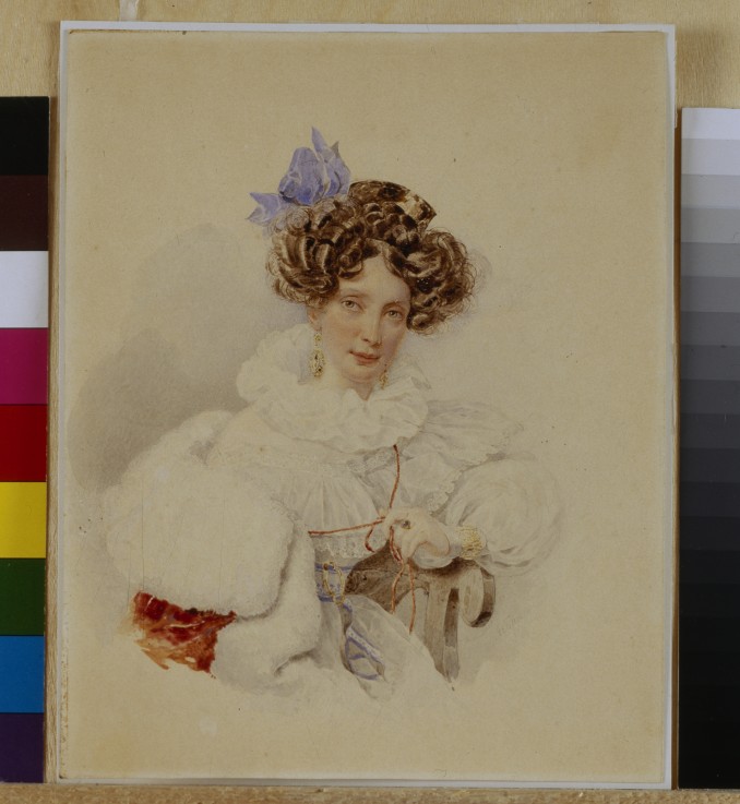 Porträt von Jekaterina Pawlowna Bakunina (1795-1869) von Brüllow