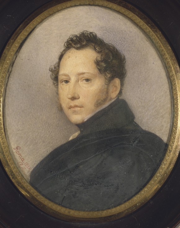 Porträt von Maler Silvester Schtschedrin (1791-1830) von Brüllow