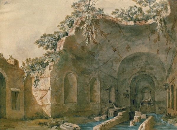 Rom, Grotte der Egeria von Clérisseau