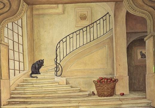 The Stair Cat, 1988  von Ditz