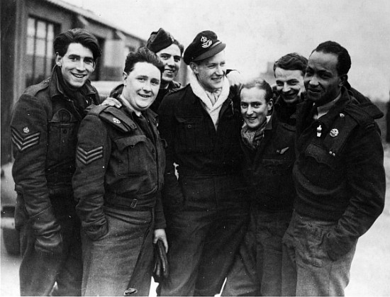 A Lancaster Bomber Crew von English Photographer