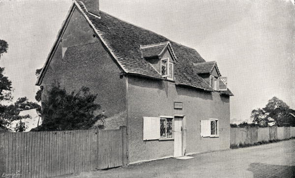 John Bunyan''s (1628-88) house in Bedfordshire (b/w photo)  von English Photographer