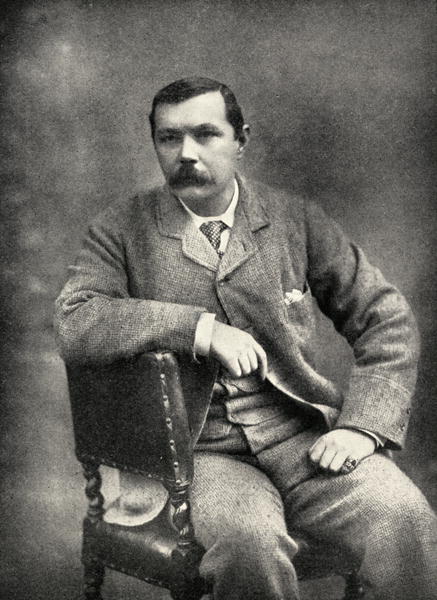 Sir Arthur Conan Doyle (1859-1930) (b/w photo)  von English Photographer