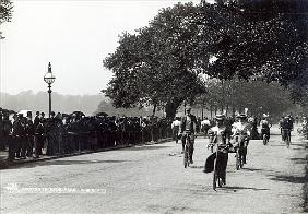 Cycling in Hyde Park, c.1910