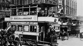 Trams in Manchester, c.1900