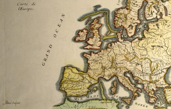 Karte von Europa von Filloeul