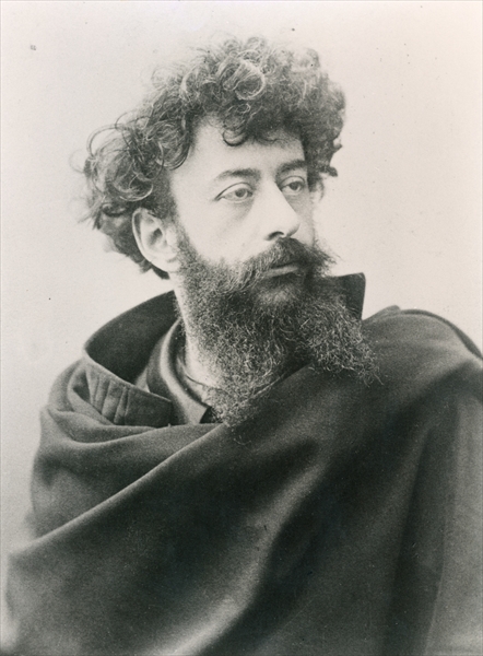Joseph Peladan (1858-1918) (b/w photo)  von French Photographer