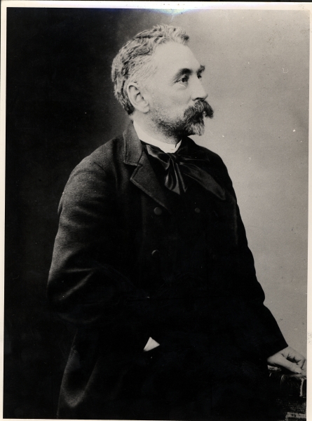 Stephane Mallarme (1842-98) (b/w photo)  von French Photographer
