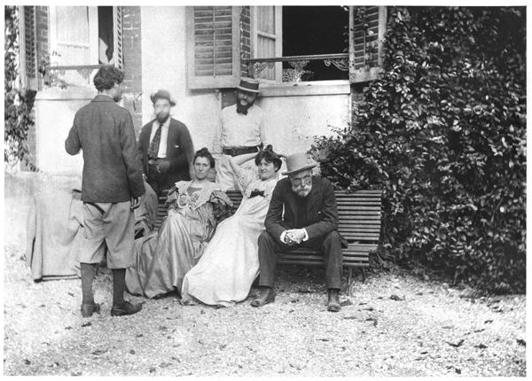 The day after the funeral of Stephane Mallarme (1842-98) September 1898 (b/w photo)  von French Photographer