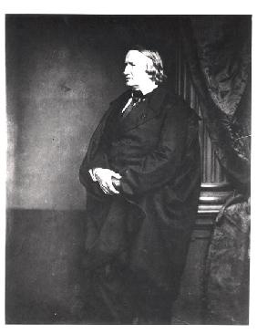 Alfred de Vigny (1797-1863) 1850s (b/w photo) 