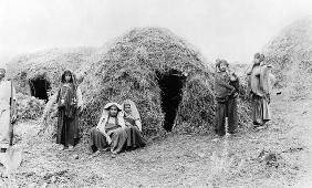 Berber village near Tunis, c.1900 (b/w photo) 