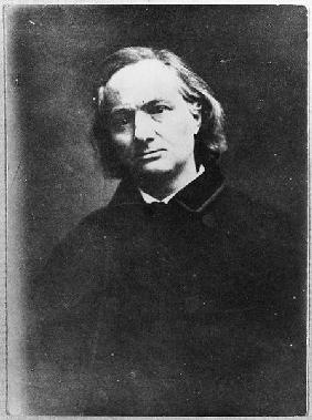 Charles Baudelaire (1821-67) (b/w photo) 