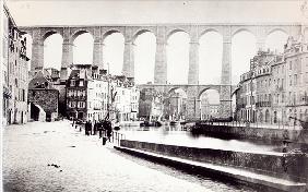 The Viaduct at Morlaix, c.1880 (b/w photo) 
