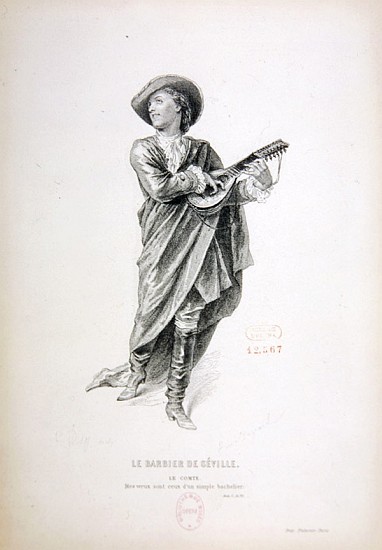 Count Almaviva from the opera, ''The Barber of Seville'', von Gioachino Rossini