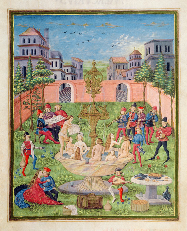 Ms. ''De Sphaera'' fol.11r The Fountain of Youth von Italian School
