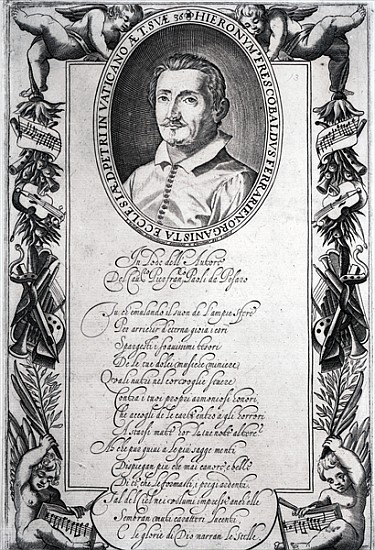 Hieronymus Frescobaldi; engraved Christian Sas von Italian School