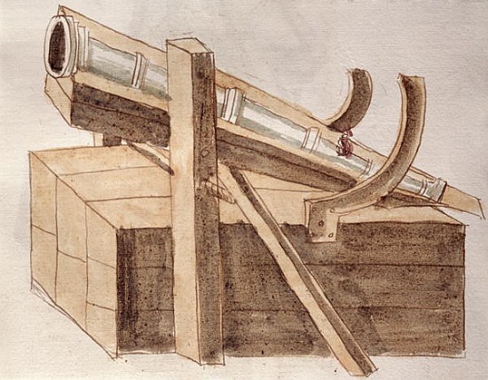 Project for a cannon, illustration from ''De re Militari'' by Roberto Valturio (1405-75) 1470 von Italian School