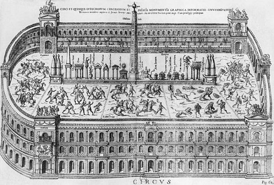The Circus Maximus in Rome, c.1600 von Italian School