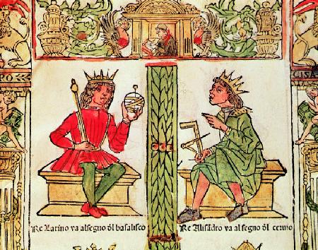 King Latinus and King Alexander, from ''The Book of Fate'' by Lorenzo Spirito Gualtieri