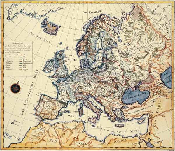 Neue Karte von Europa 1787