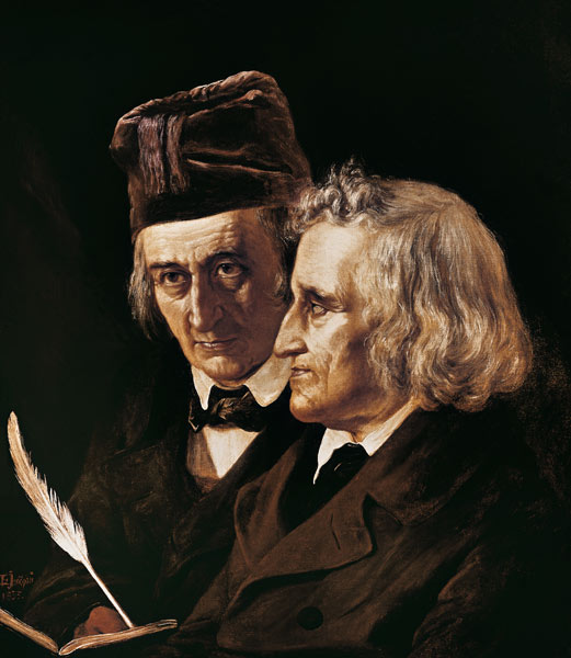 Jacob und Wilhelm Grimm von Jerichau