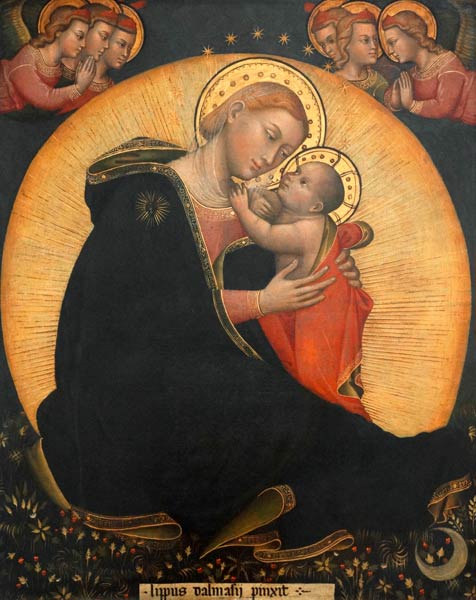 The Madonna of Humility, 1390-1400 (tempera on canvas) von Lippo di Dalmasio