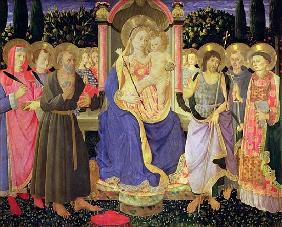 Madonna and Child enthroned with saints (altarpiece)