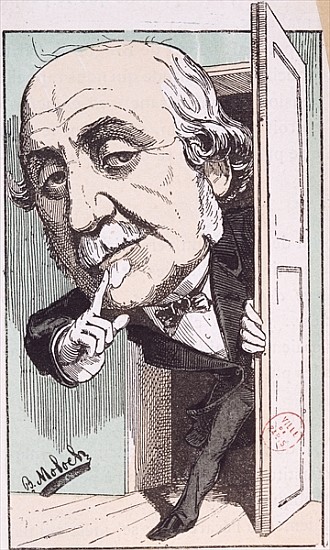 Caricature of Albert, Duc de Broglie (1821-1901) von Moloch (Colomb B.)