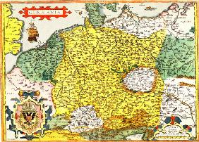 Landkarte des deutschen Reiches