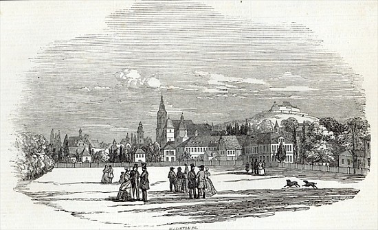 Coburg; engraved by W.J. Linton, from ''The Illustrated London News'', 13th September 1845 von Saxe-Coburg