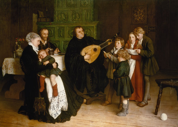 Luther im Kreis seiner Familie von Spang.