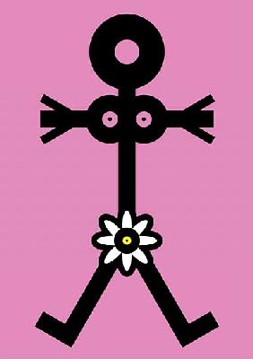 Woman with Flower Icon, 2006 (digital) 