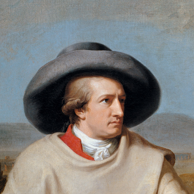 Goethe in der römischen Campagna (Ausschnitt) von Tischbein