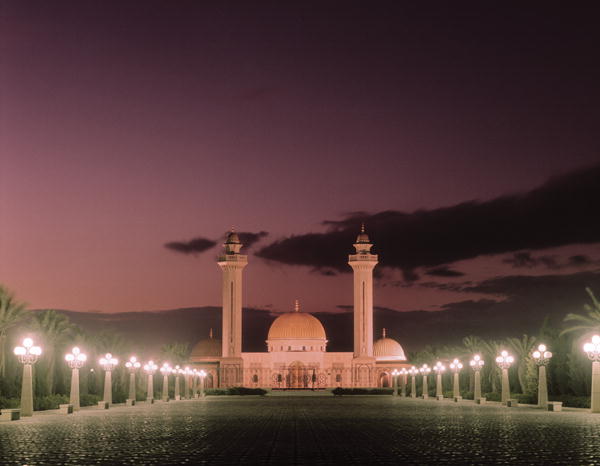 The Bourguiba Mosque at night (photo)  von Tunisian School