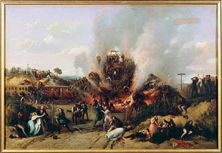 Disaster on the Railway between Versailles and Bellevue von A Provost