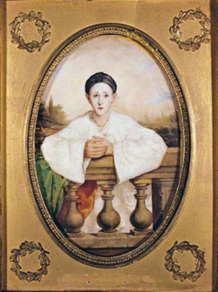 Portrait of Gaspard Deburau (1796-1846) as Pierrot von A. Trouve