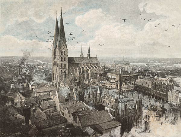 Lübeck, um 1890 von A. Westphalen