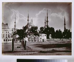 Konstantinopel: Die Blaue Moschee von Sultan Ahmed I 1869