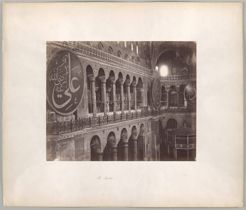 Konstantinopel: Interieur der Hagia Sophia von Abdullah Frères