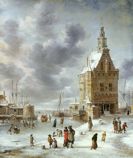 The City Gate of Hoorn von Abraham Beerstraten